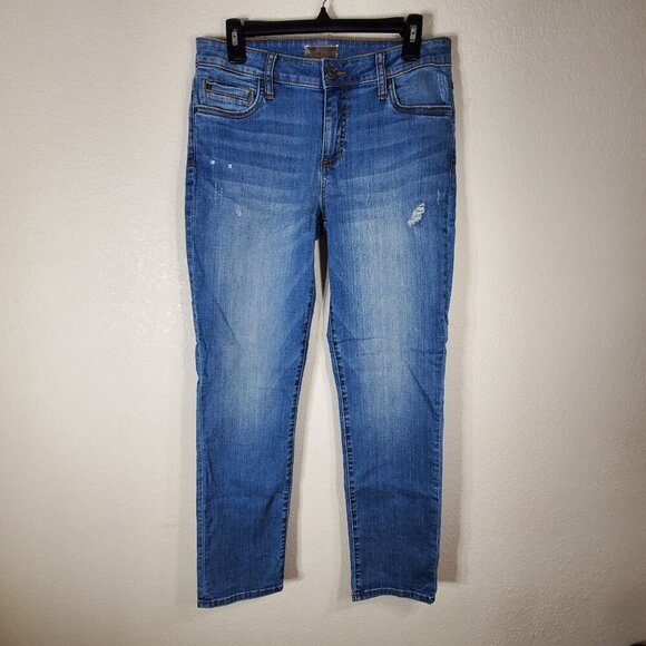 Kut From The Kloth Womans Size 6 Jeans Distressed Skinny Fit Blue Womens Jeans - Picture 12 of 12